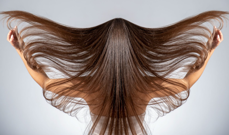 women with large flowing hair